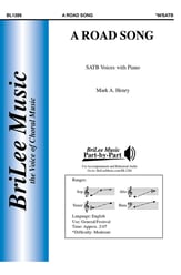 A Road Song SATB choral sheet music cover